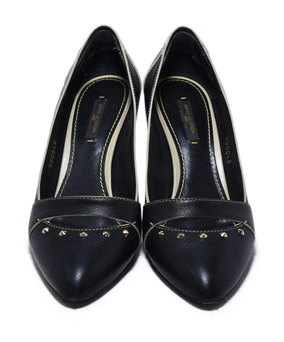Louis Vuitton Heels US 8 Black Leather Studs W/Box Shoes – Michael's ...
