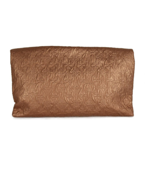 Clutch Louis Vuitton Metallic Rose Gold Fabric W/Dust Cover Handbag – Michael&#39;s Consignment NYC