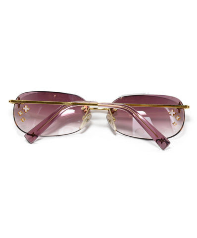 Louis Vuitton Gold Plated/ Grey Gradient Z0098W Millionaire Sunglasses at  1stDibs