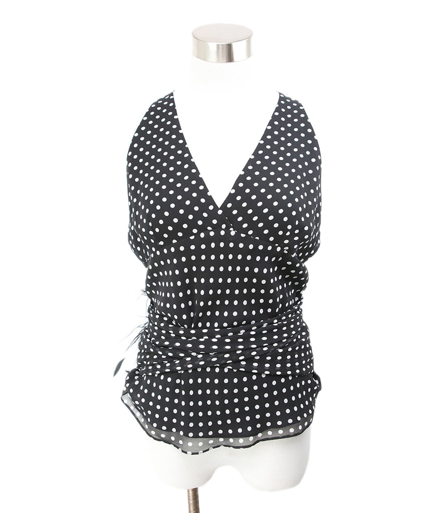 ralph lauren black polka dot dress