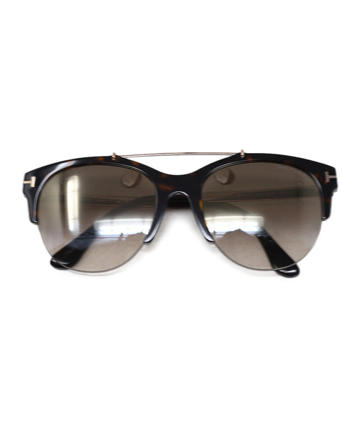 Tom Ford Black Lucite Gold Metal Sunglasses – Michael's Consignment NYC