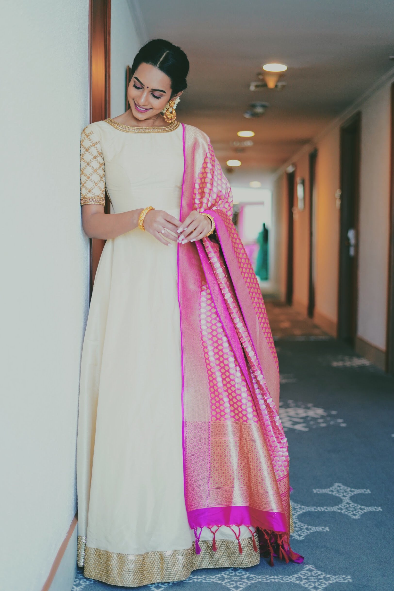 long frock with dupatta