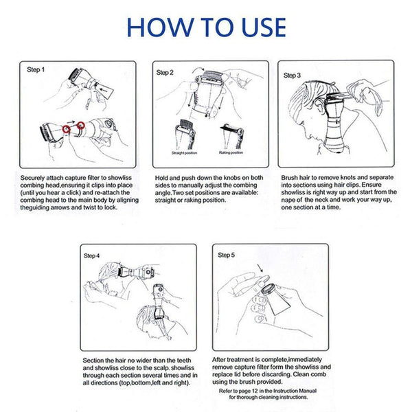 How to use Electric Lice Comb