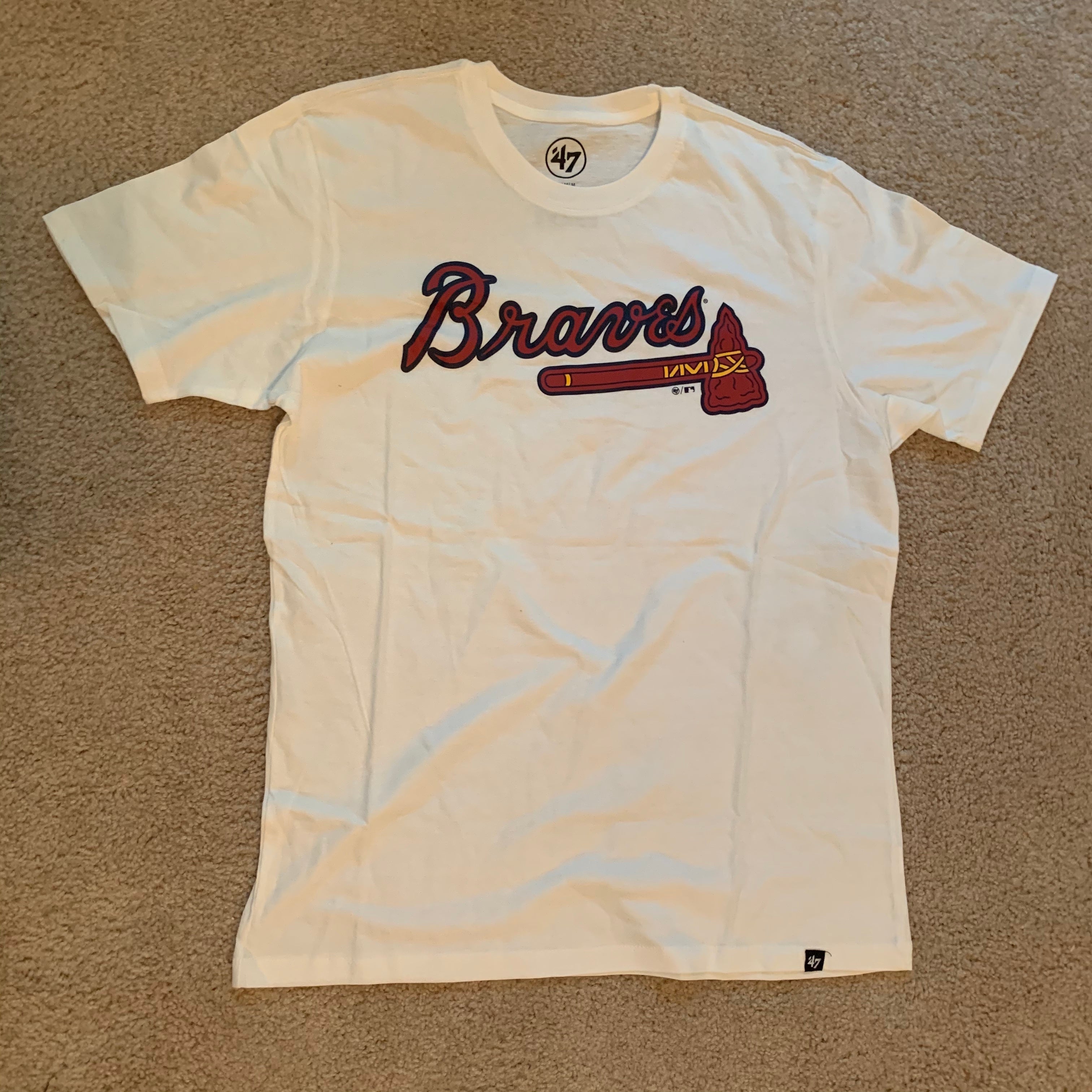 white braves shirt