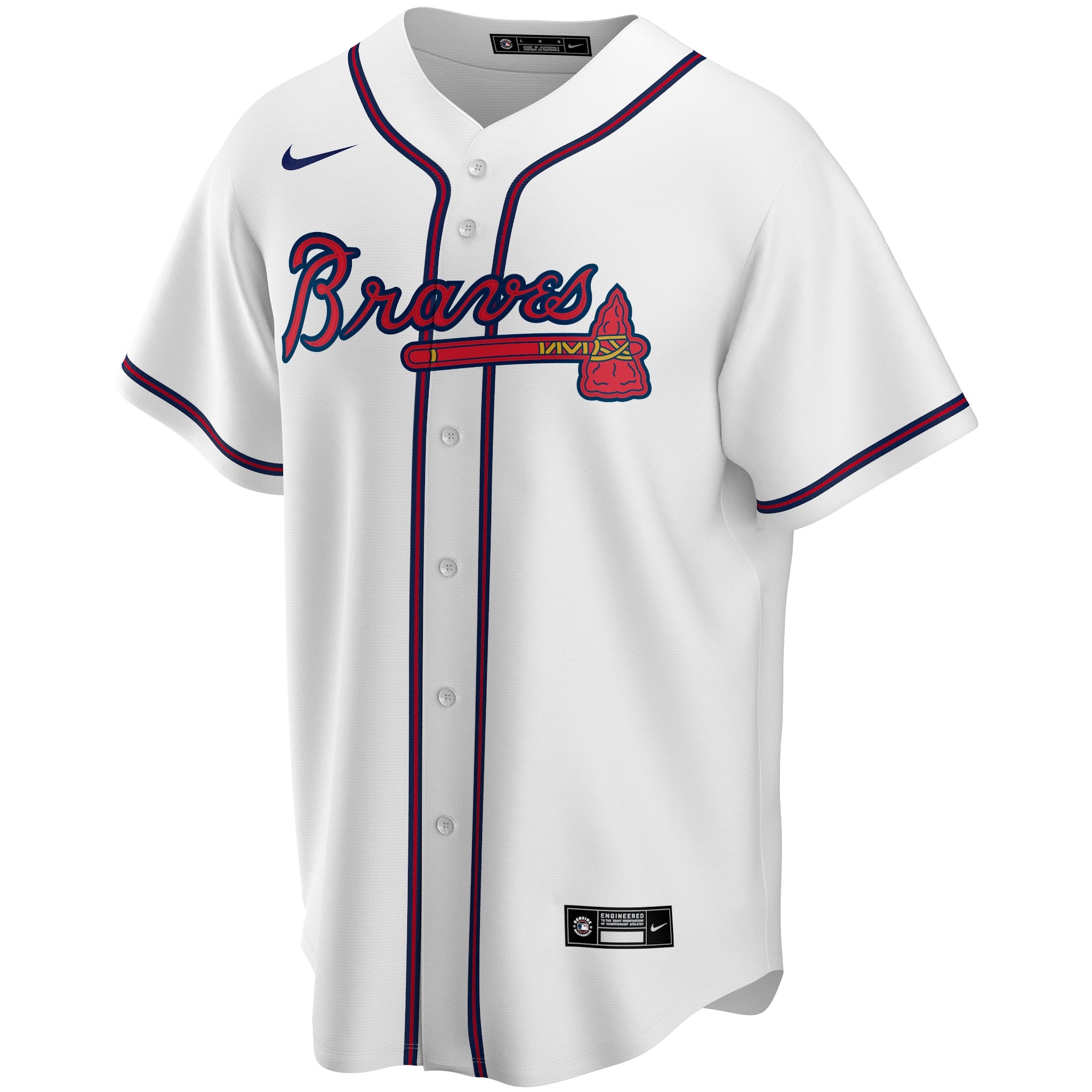 atlanta braves pinstripe jersey