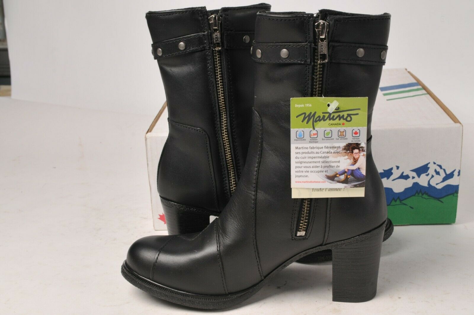 ladies black leather boots size 5