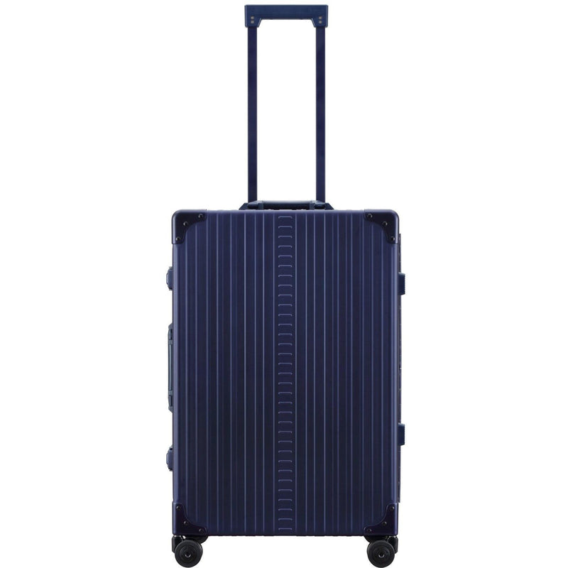 aluminum checked luggage