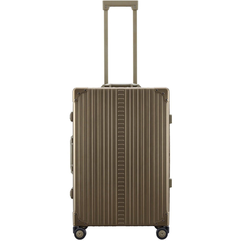 aluminum checked luggage