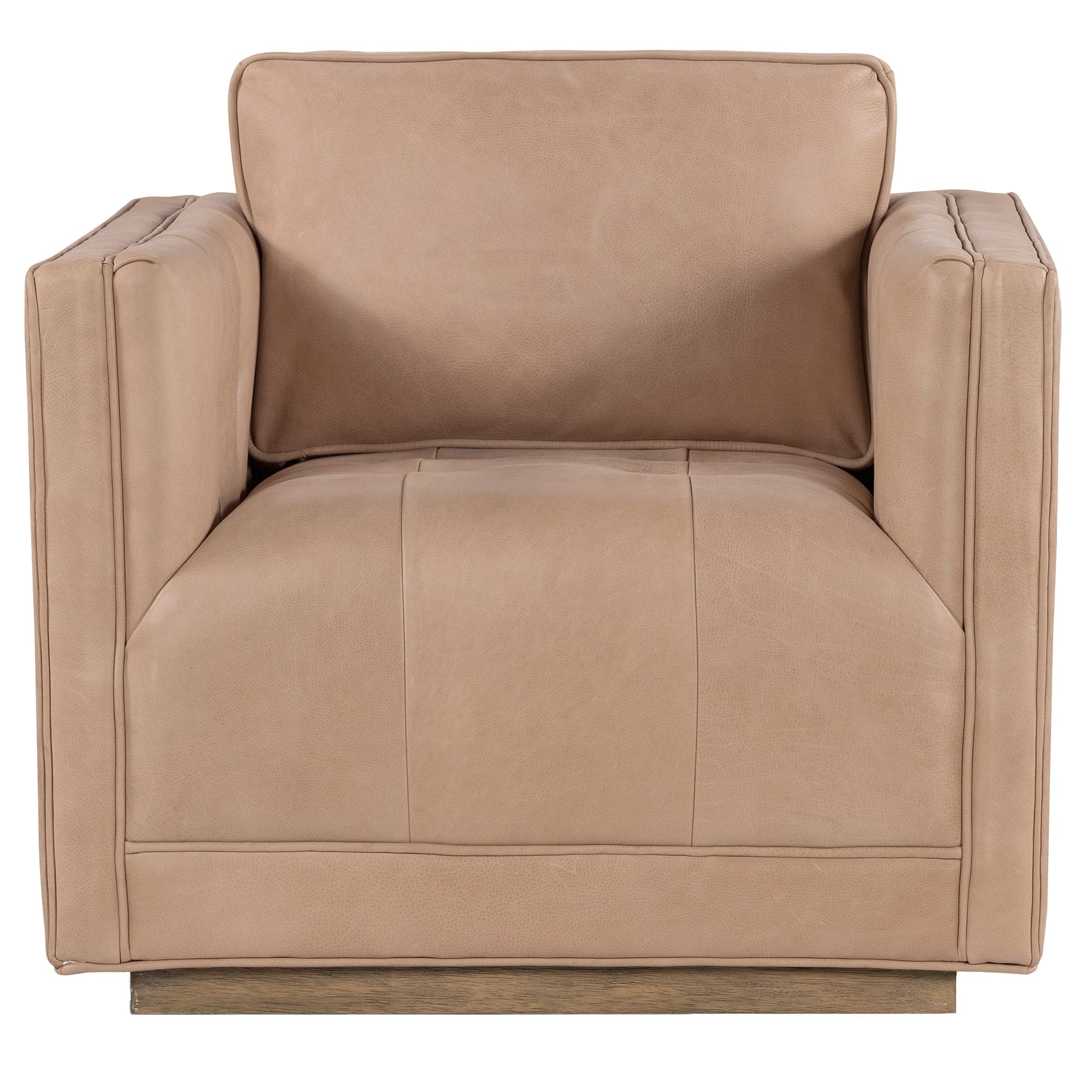 four hands leather swivel chair