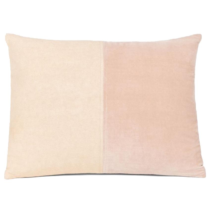 Made Goods Ari Pillow Soft Pink Velvet Meadow Blu