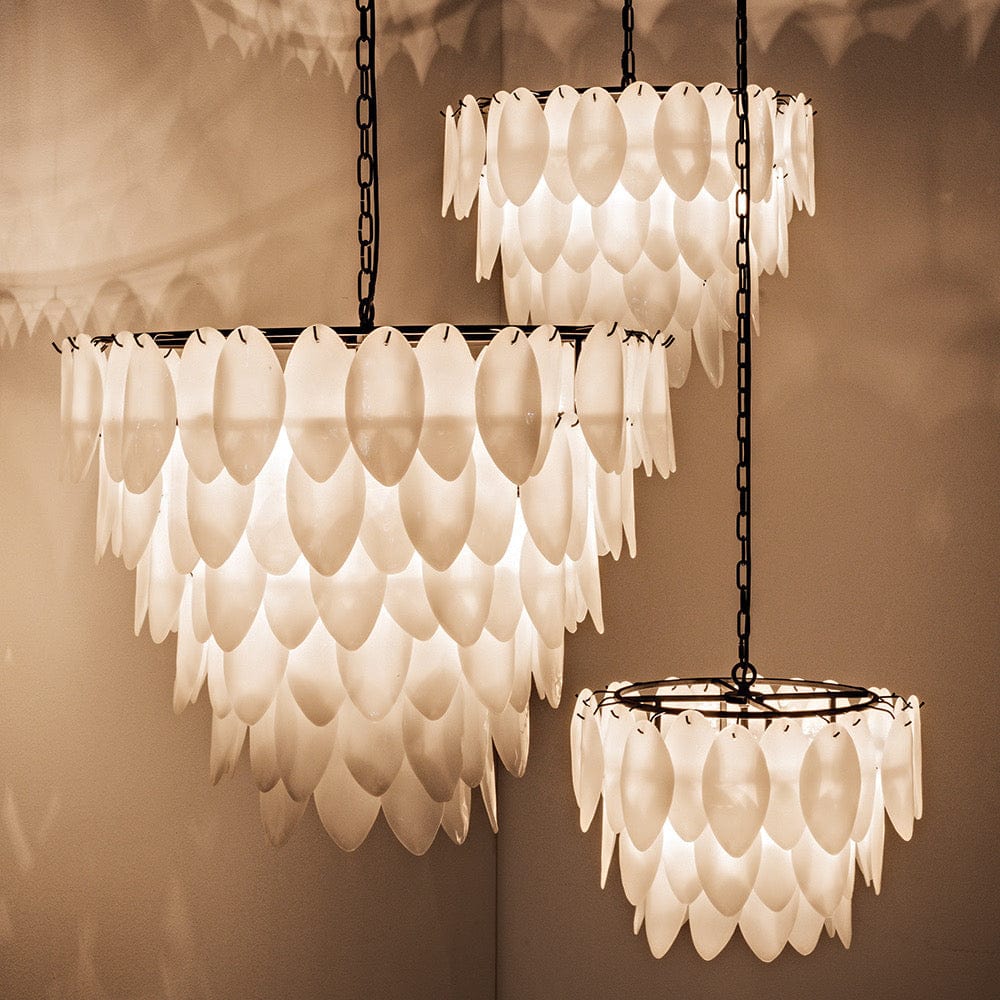 diy lotus chandelier