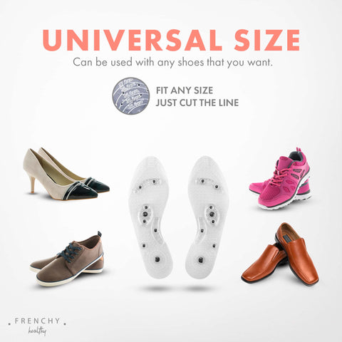 u-feet universal size fits all shoes magnetism acupressure reflexology