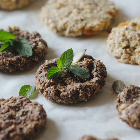 No bake Chocolate Protein Cookies 