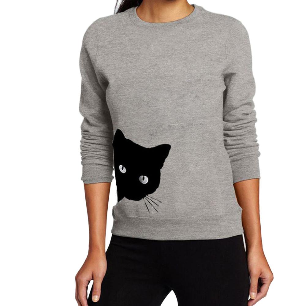 cat looking sweatshirt