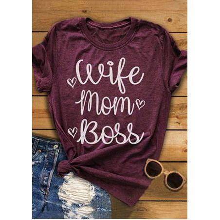 wife mom boss shirt