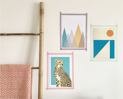 Washi tape gallery wall art