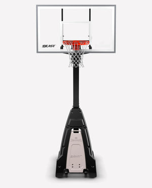 THE BEAST® PORTABLE BASKETBALL HOOP, 60” (Glass) - FROGSHOP - Spalding Portable Basketball Hoop