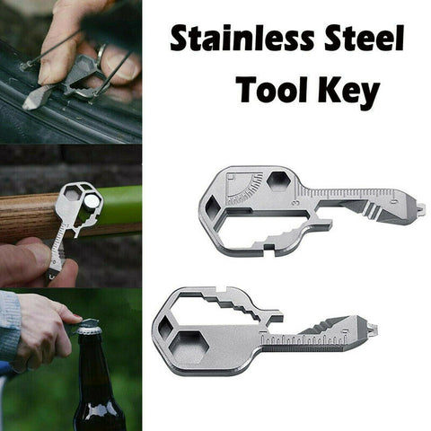 New Multi-Tool Key Multifunctional Key Pendant Wrench Set Universal Keys Gear Clips Measuring Adjustable Portable Home Hand Tool