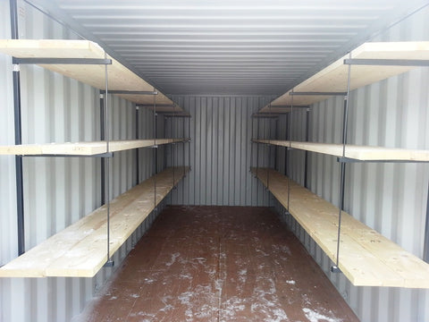 How To Install Shipping Container Shelving Brackets 
