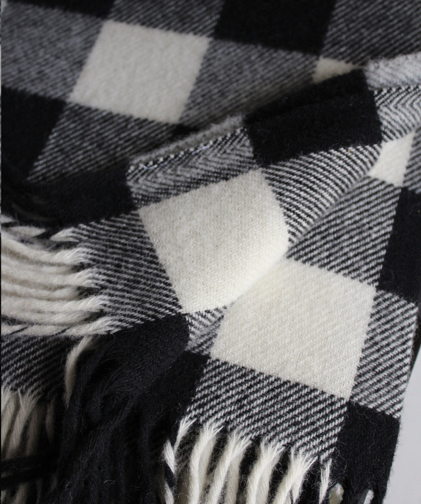 Buffalo Check Wool Throw Blanket, Faribault Woolen Mill Co. – High ...