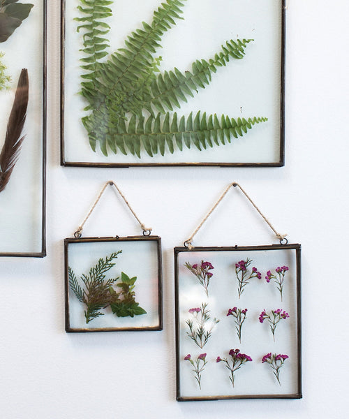 hanging double sided picture frame