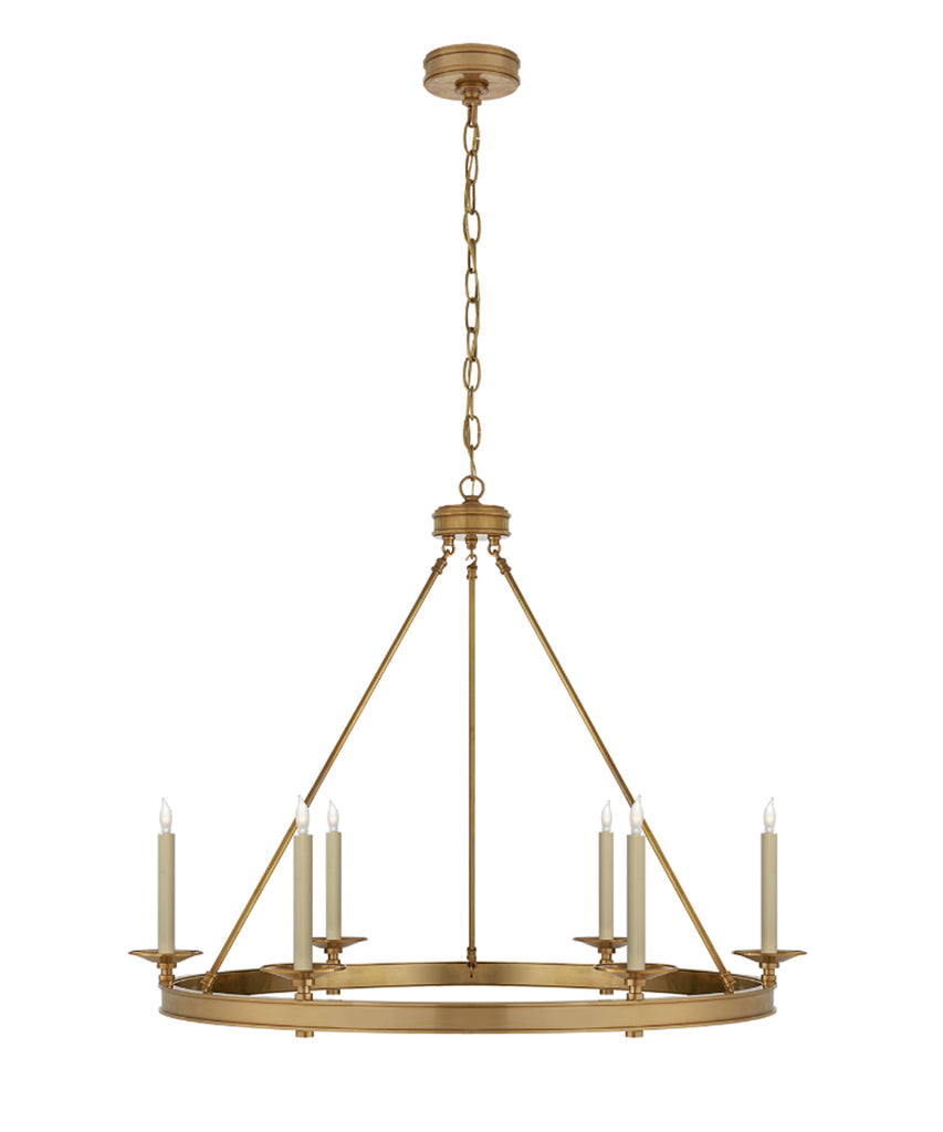 brass ring chandelier