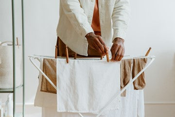 clothes to dry on a hanger