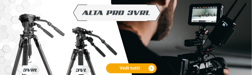 Treppiedi video Alta Pro 3VRL e Alta Pro 3VL