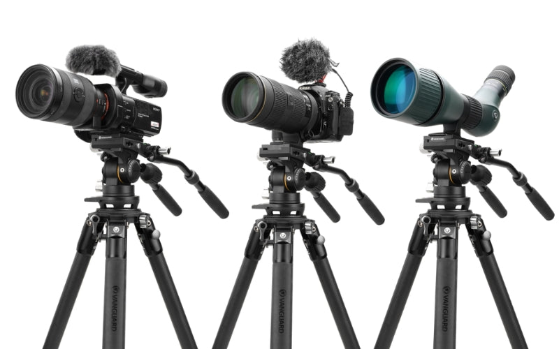 Treppiedi video stabili con fotocamere e telescopio