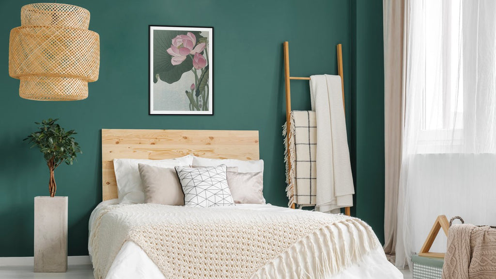 Groene slaapkamer kleuren