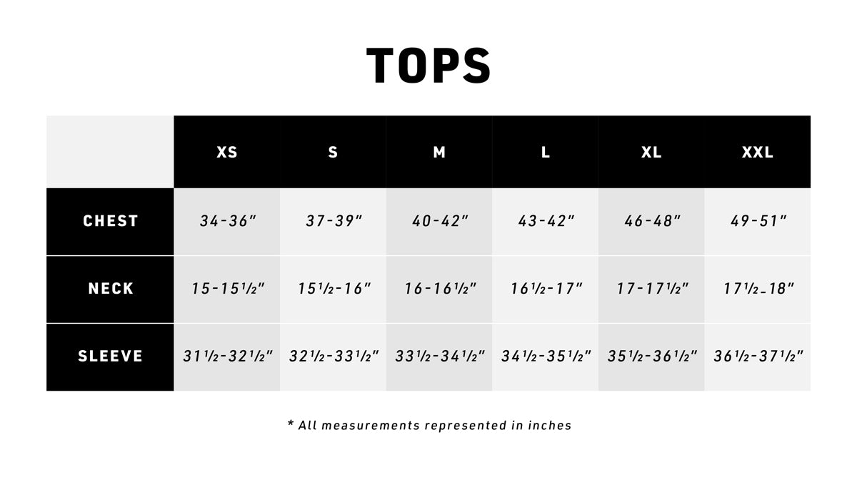 Young And Reckless Womens Size Chart
