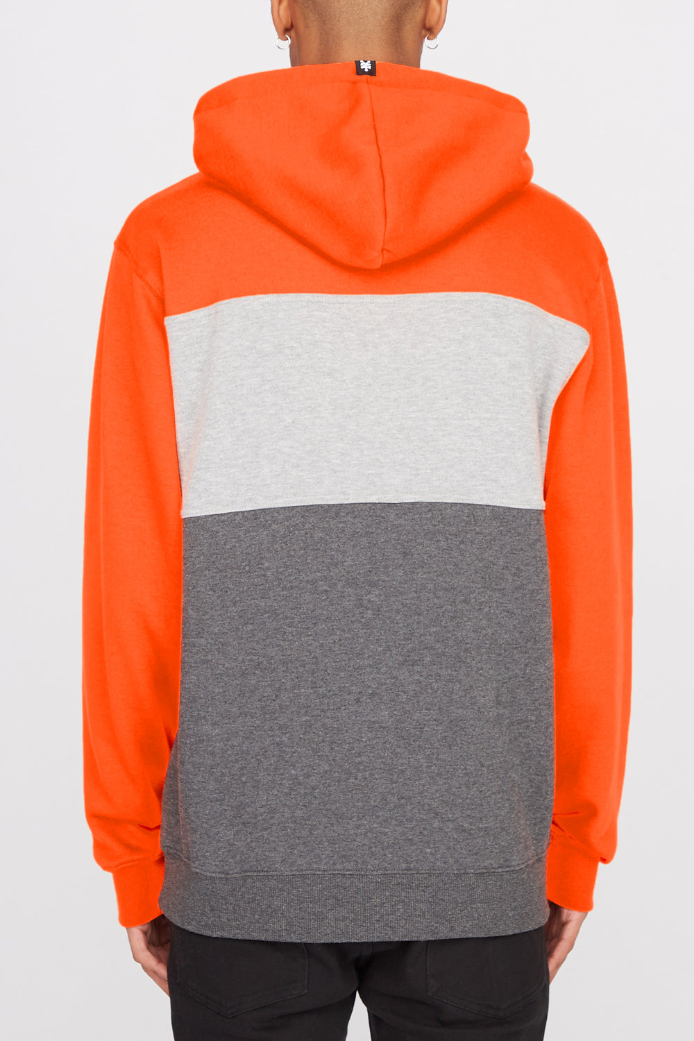 mens colour block hoodie