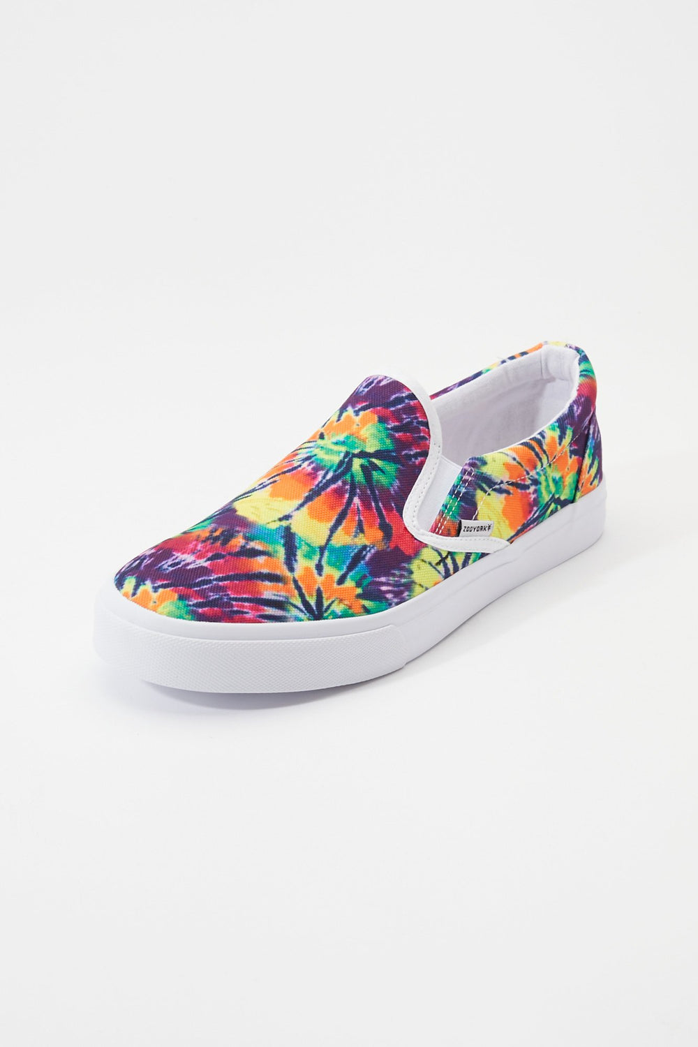 tie dye slip ons