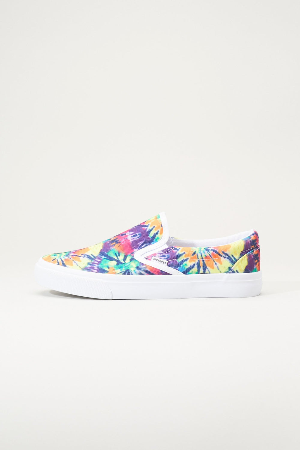 tie dye slip ons