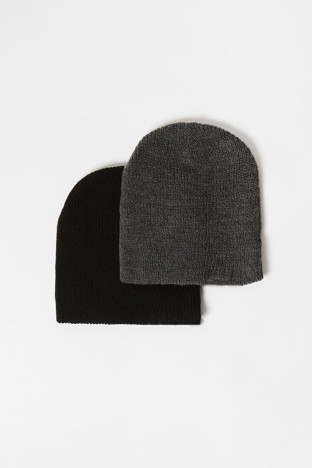 Zoo York Youth Basic Solid Beanie 2-Pack Charcoal