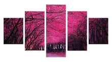 Load image into Gallery viewer, Jacaranda Trees 5 Panels Wood N Canvas Wall Art Paintings