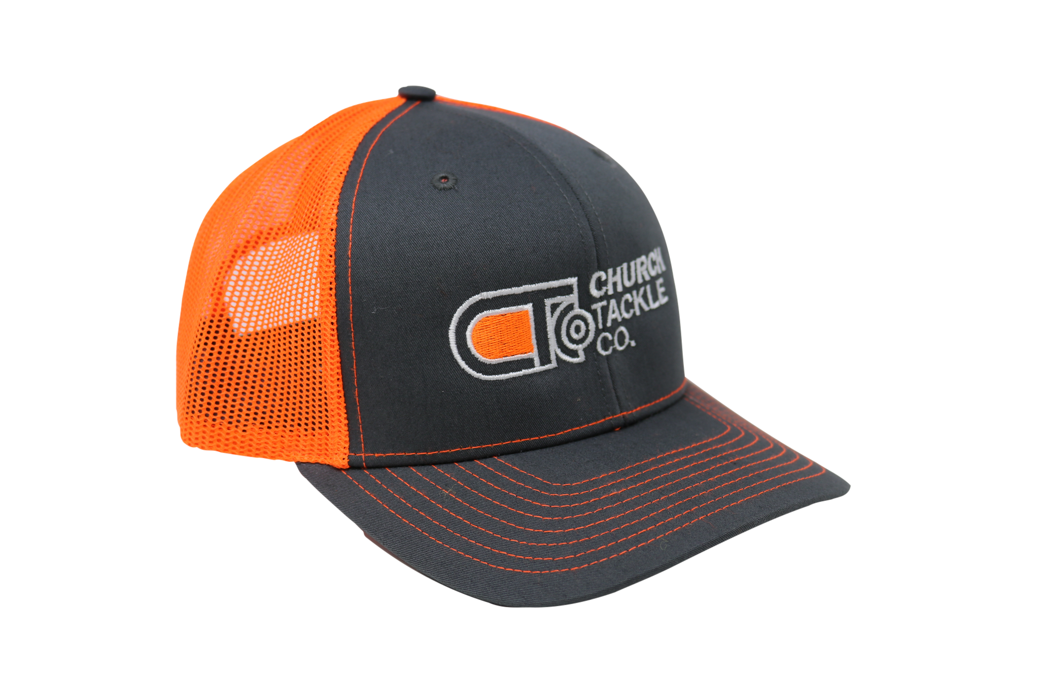 grey and orange snapback