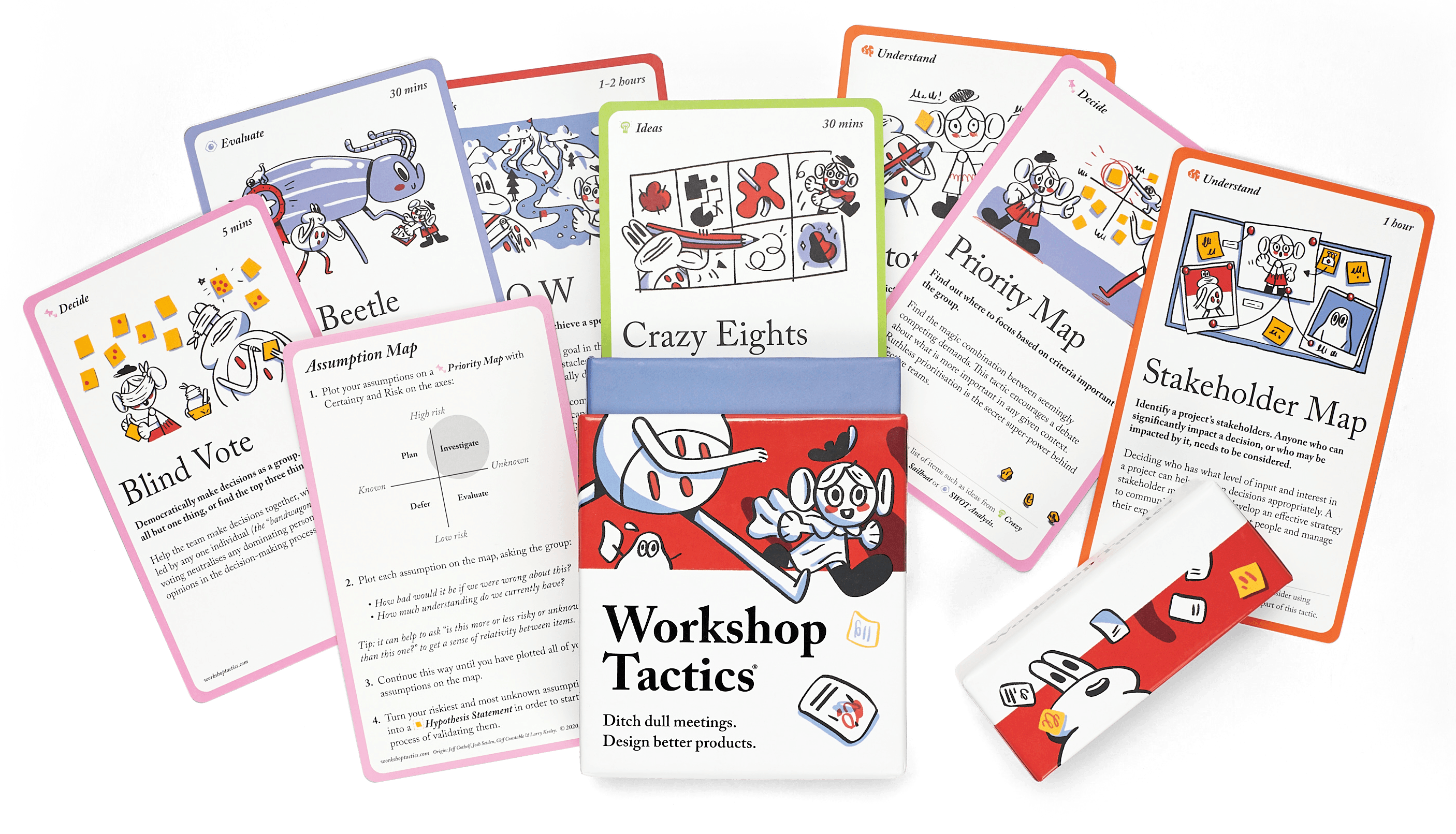 The Workshop Tactics cards are great for planning ideation sessions away from your screen.