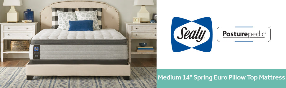 posturepedic plus summer rose medium euro pillow top mattress