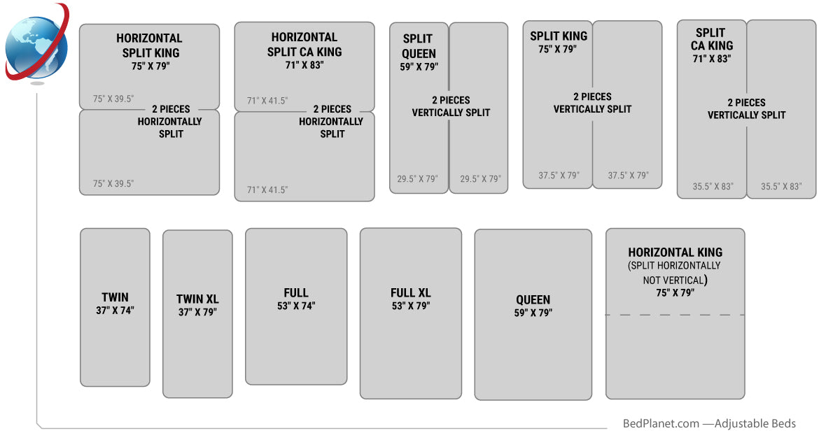 adjustable bed size guide