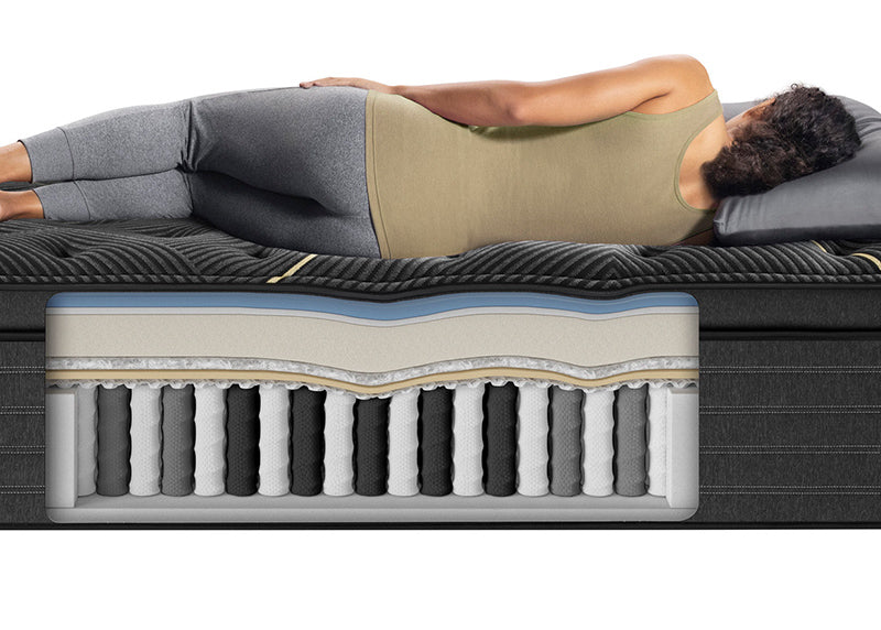 beautyrest k-class firm pillow top mattress layers