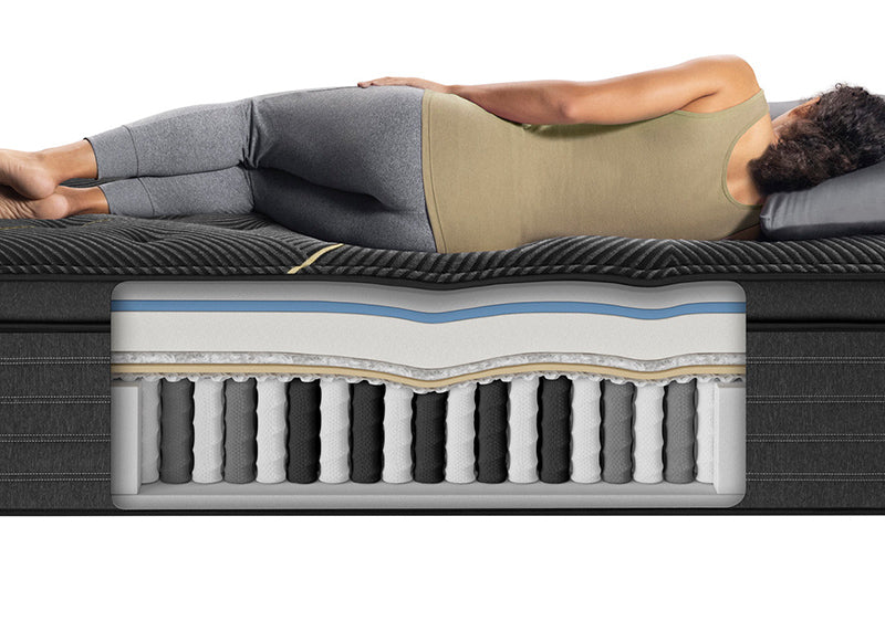 beautyrest k-class plush pillow top mattress layers