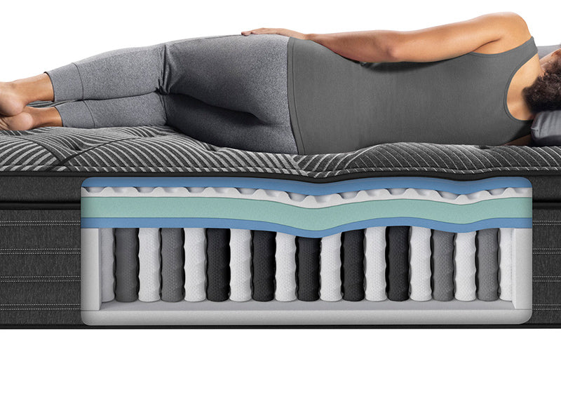 beautyrest l-class medium pillow top mattress layers