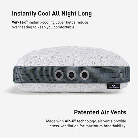 bedgear storm pillow cooling vents