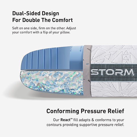 bedgear storm pillow Dual sided comfort