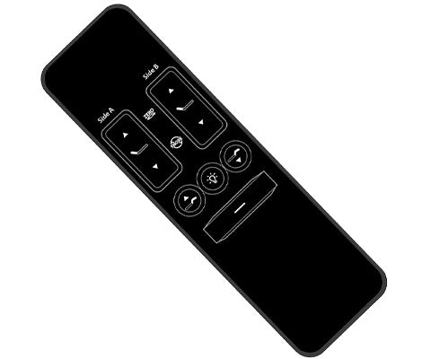 ergomotion duetto adjustable base wireless remote