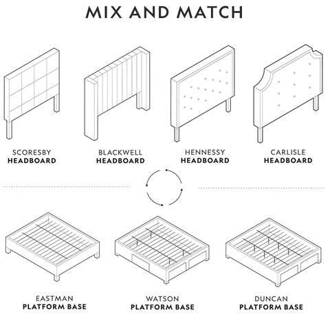 malouf headboards and bed bases illustraition