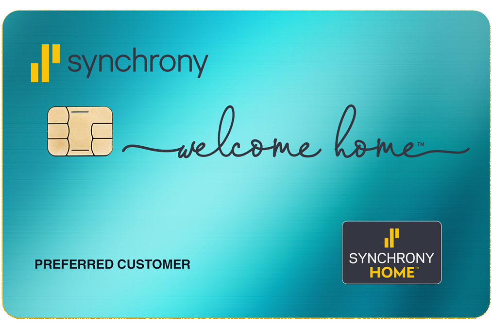synchrony home credit card image