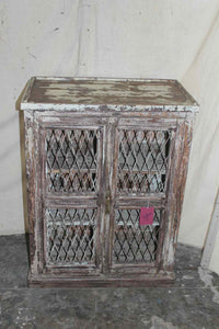 Mesh Style Wooden Cabinet