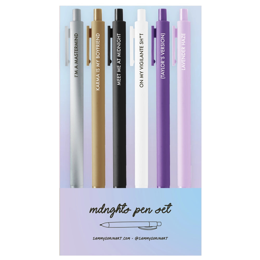 Midnights 6ct Gel Pen Set